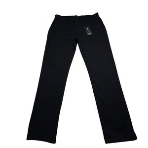 NEW Kenneth Cole Chino Pant Mens 36x32 Black Slim Fit Lightweight Stretch Twill